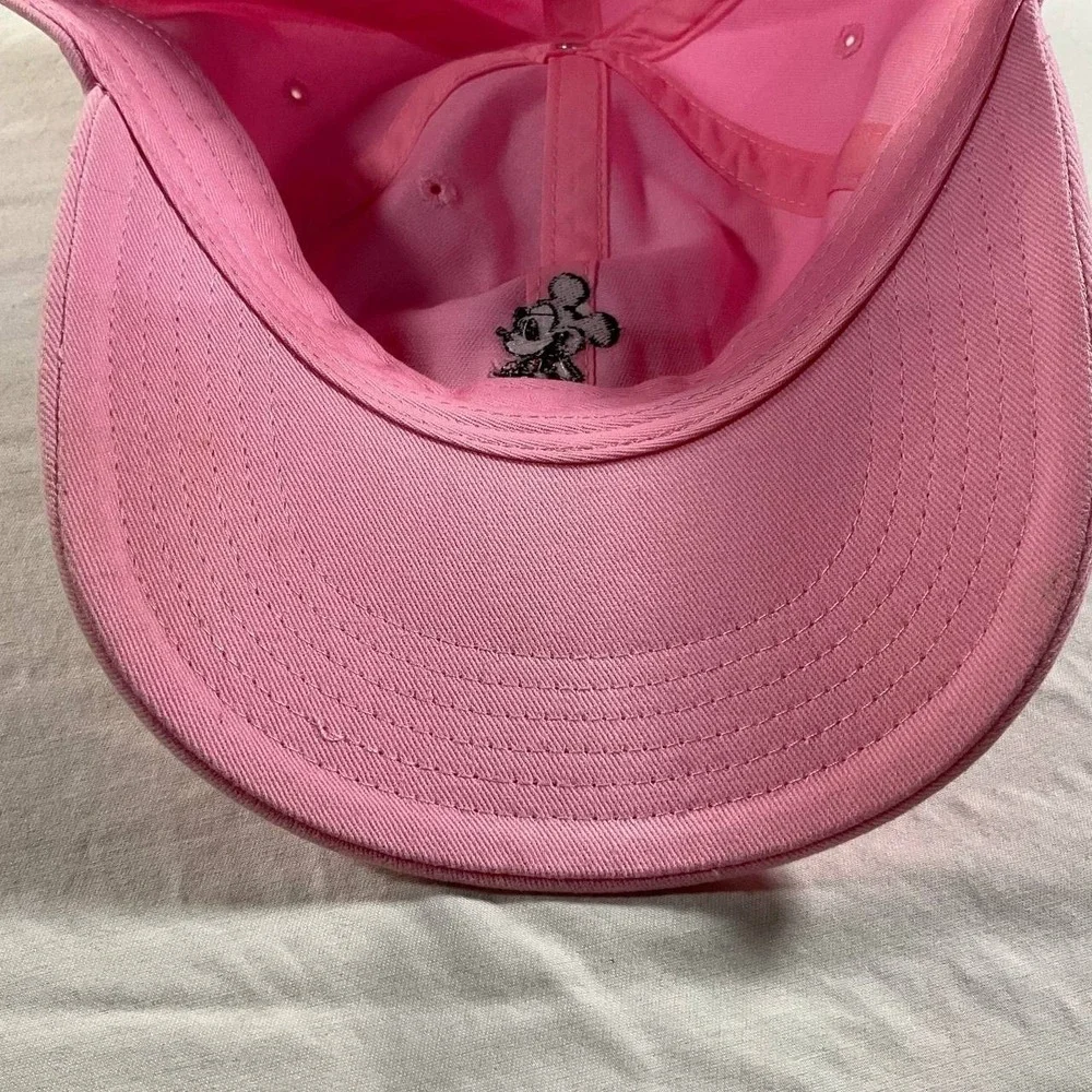Disney Mickey‎ Mouse Embroidered Cotton Adjustable Dad Hat Baseball Cap Pink OS